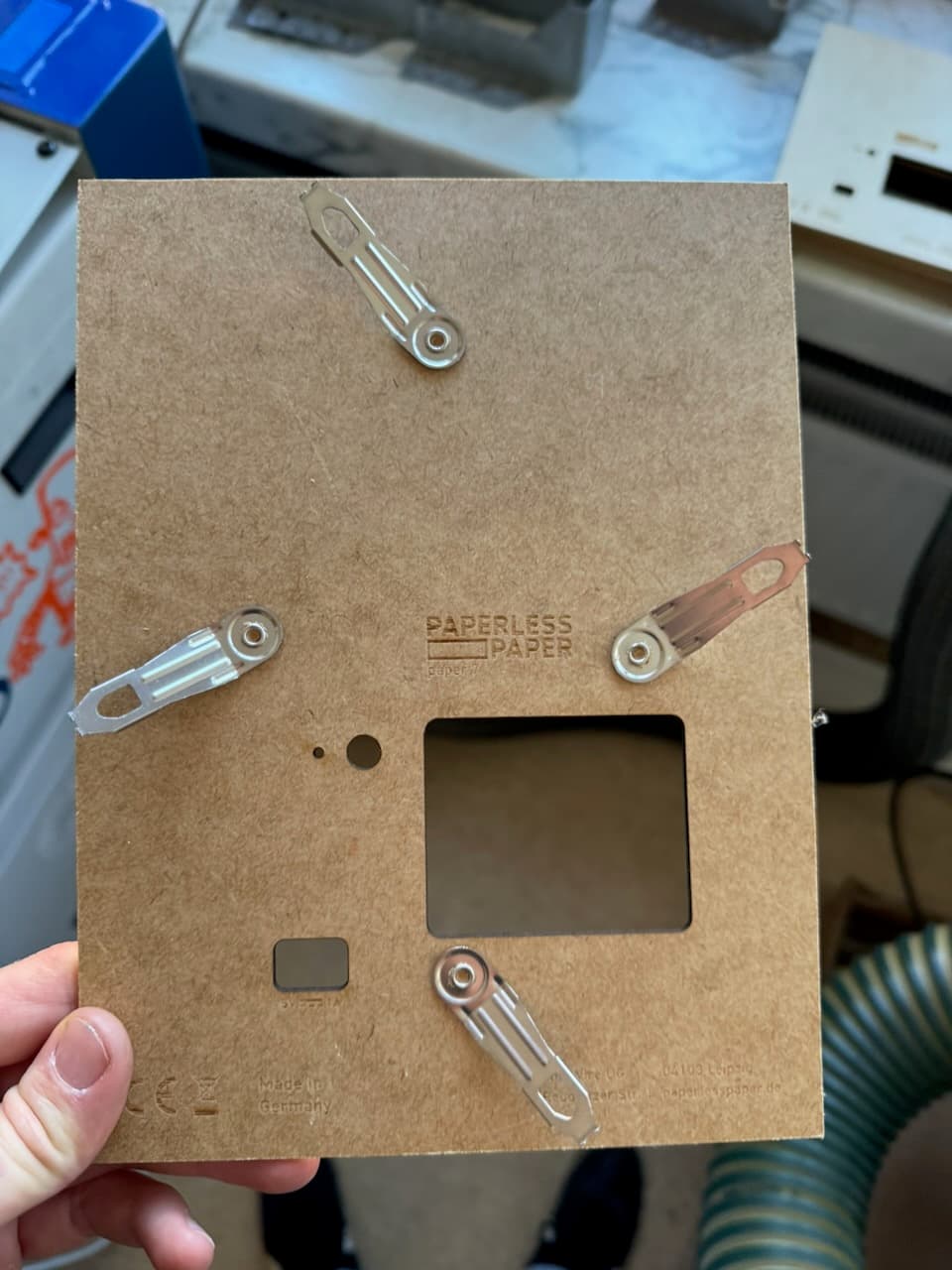 Laser-cut backplanes with clamps